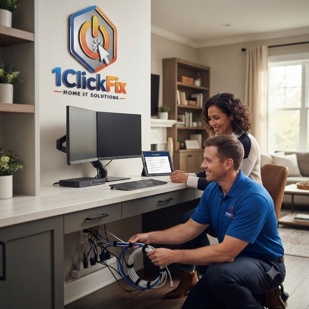 1ClickFix home office workspace setup