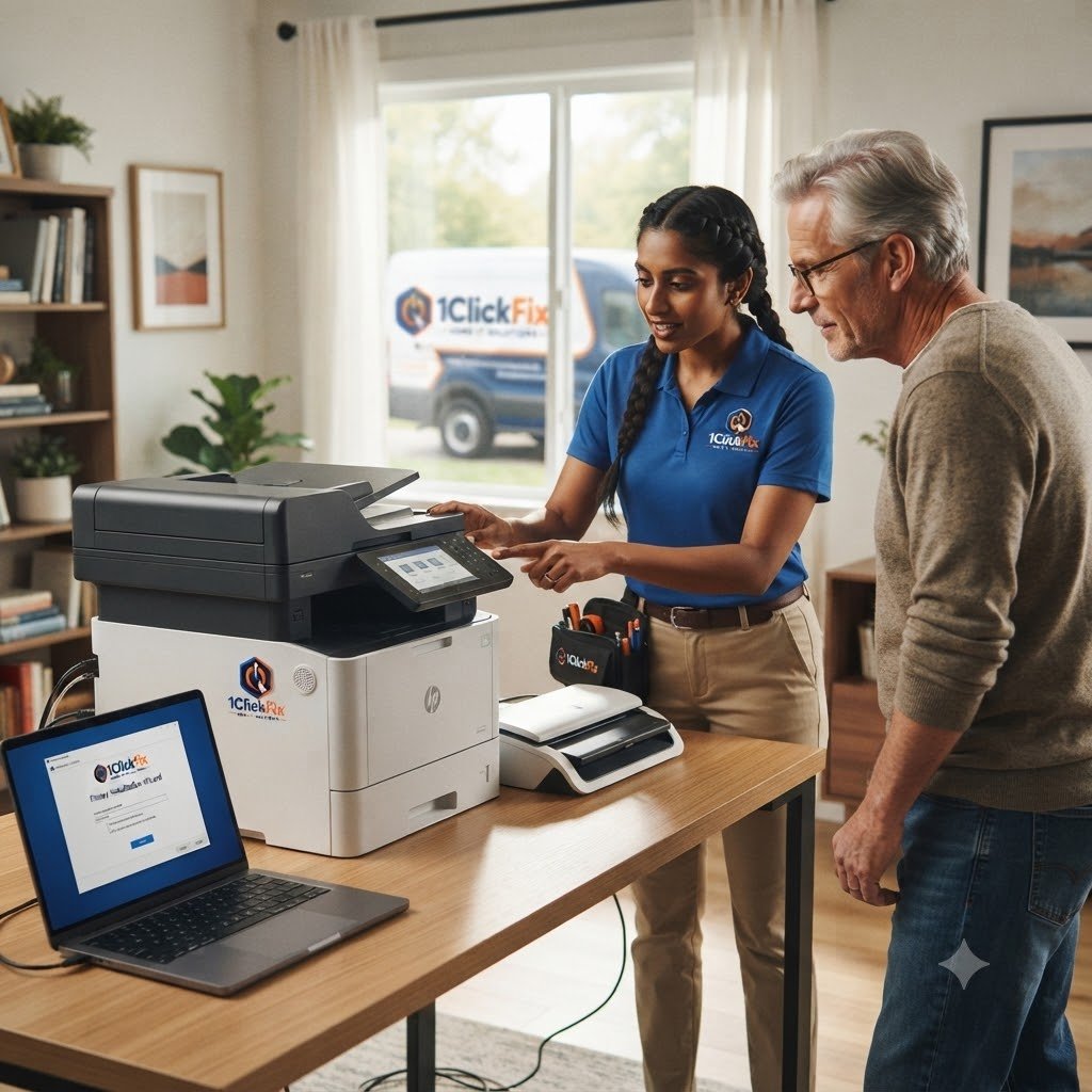 1ClickFix wireless printer and scanner configuration